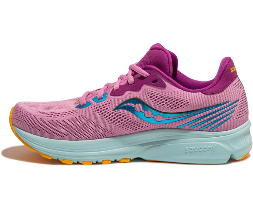 Női Saucony Ride 14 Futócipő Rózsaszín Lila | HU 658JPQ